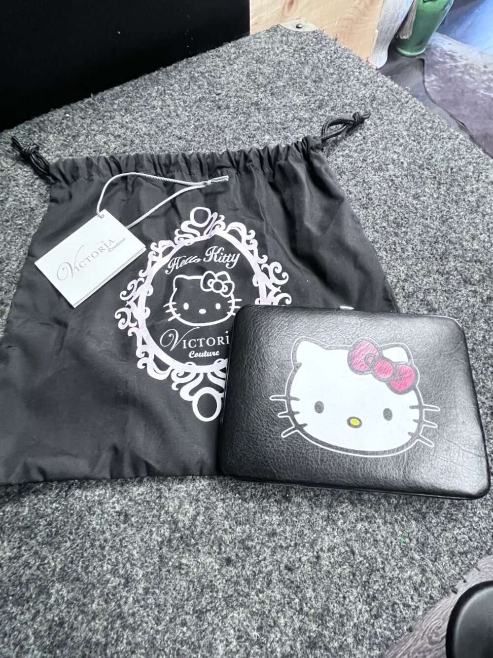 Hello Kitty Victoria Couture Black Wallet Clutch
